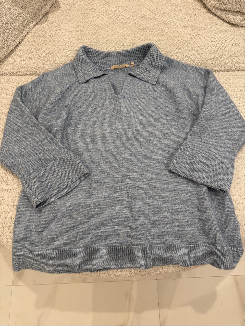 Soft Surroundings Plus Size Soft Blue Sweater